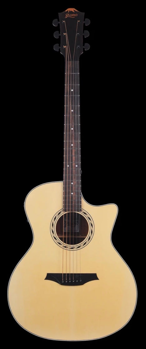 Bromo Appalachia Series Auditorium Cutaway Electro-Acoustic Guitar - Natural