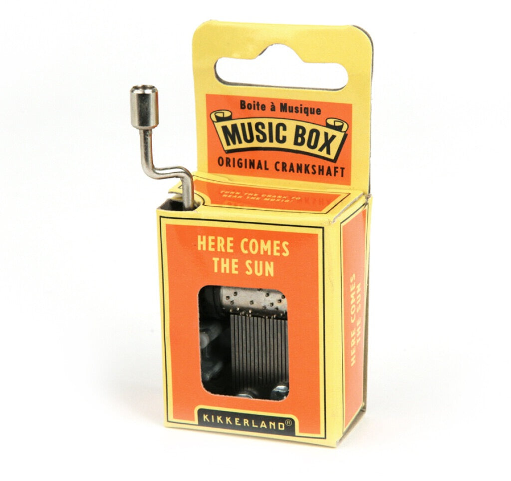 Hand Crank Music Box - Beatles Here Comes the Sun