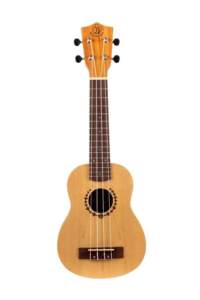 Bumblebee Wooden Series Soprano Ukulele - Natural