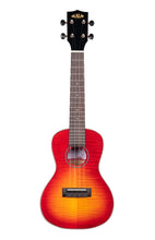 Load image into Gallery viewer, Kala Flame Maple Tenor Ukulele - Cherryburst
