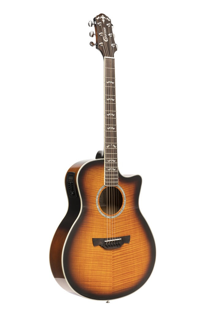 Crafter Noble Series Small Jumbo Electro Acoustic Guitar - Vintage Sunburst