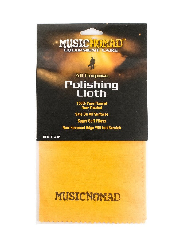 Music Nomad All Purpose Edgeless 100% Pure Flannel Non-Treated Polishing Cloth