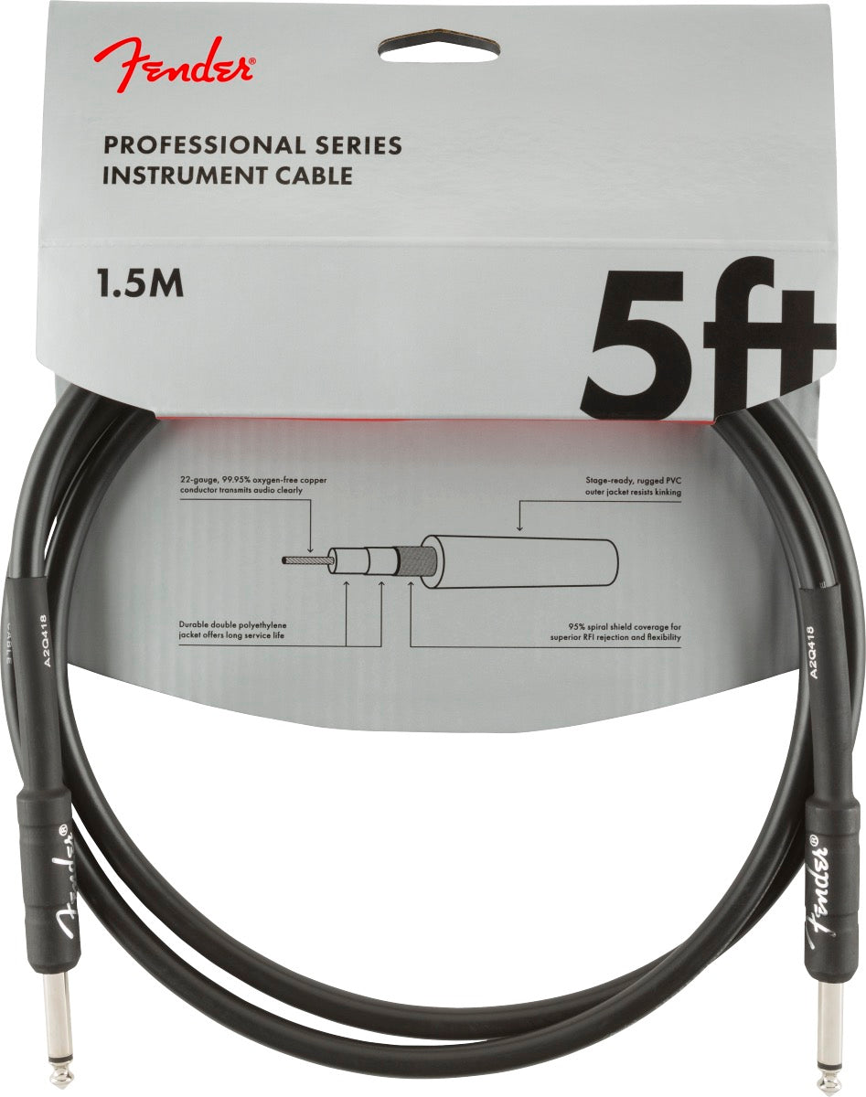 Fender Professional Series 5ft Instrument Cable