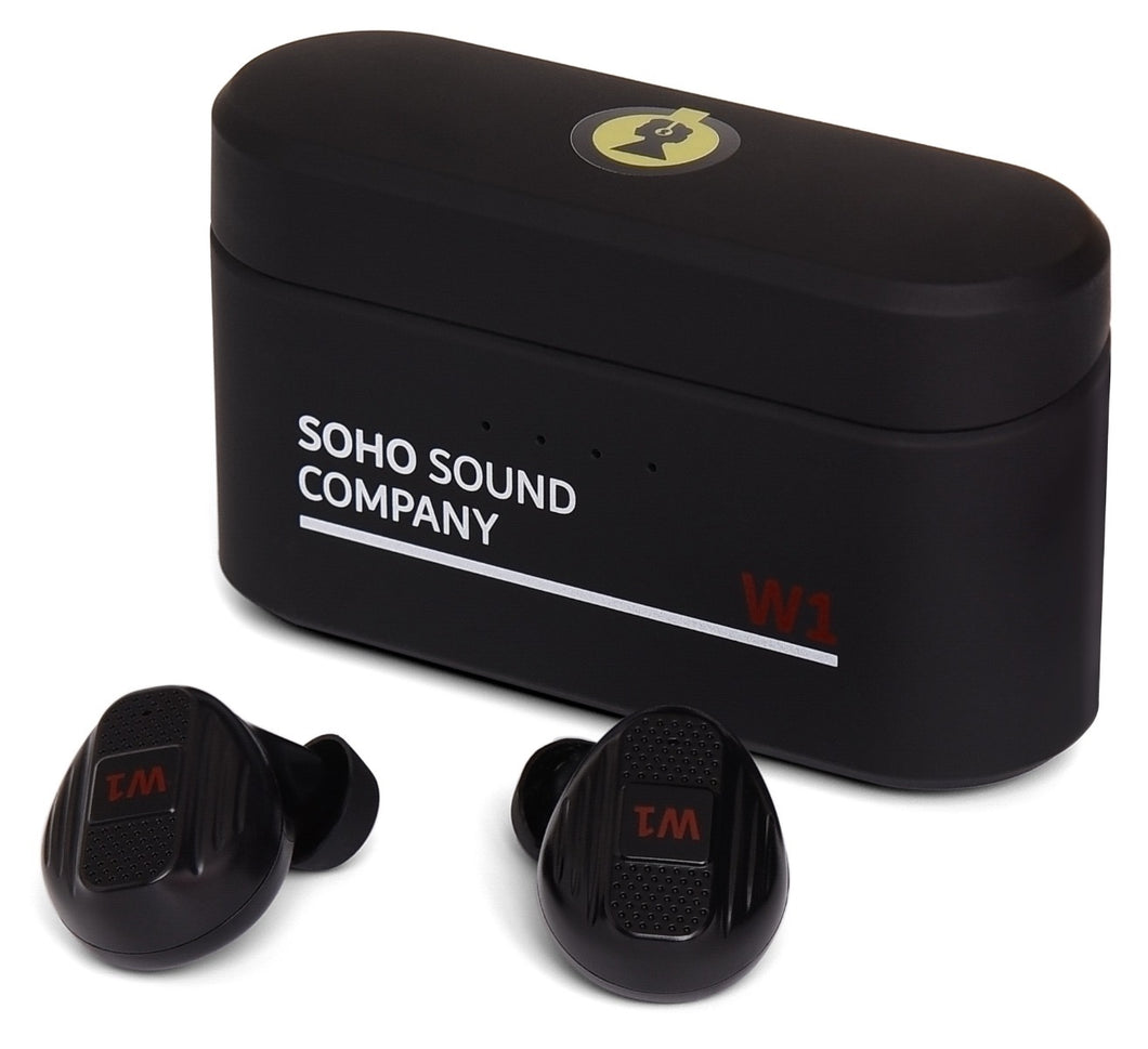 Soho W1 Wireless Earbuds with Power Bank - Black