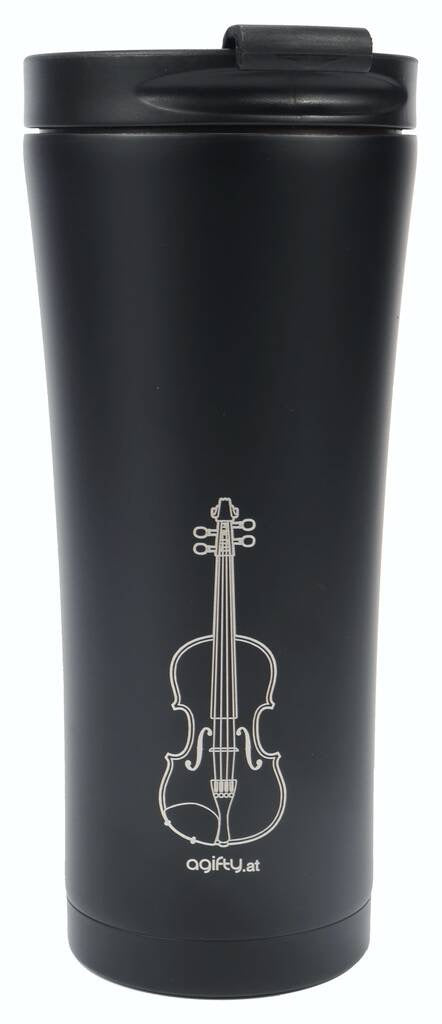 Agifty Coffee-to-go Thermo Mug: Violin