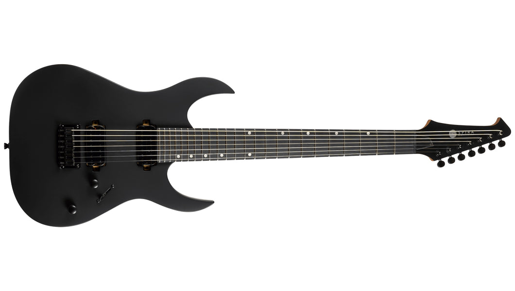 Spira S-407 7-String Electric Guitar - Satin Black