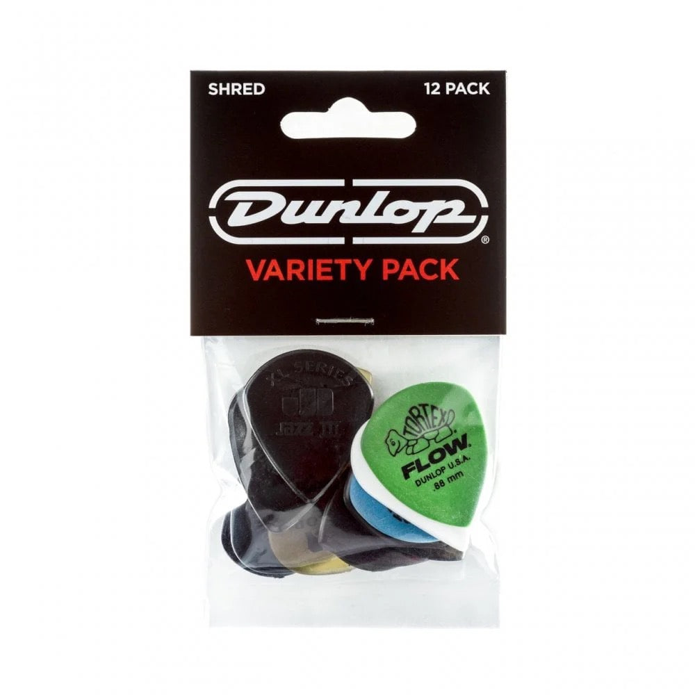 Dunlop Variety 12 Pack of Plectrums - Shred