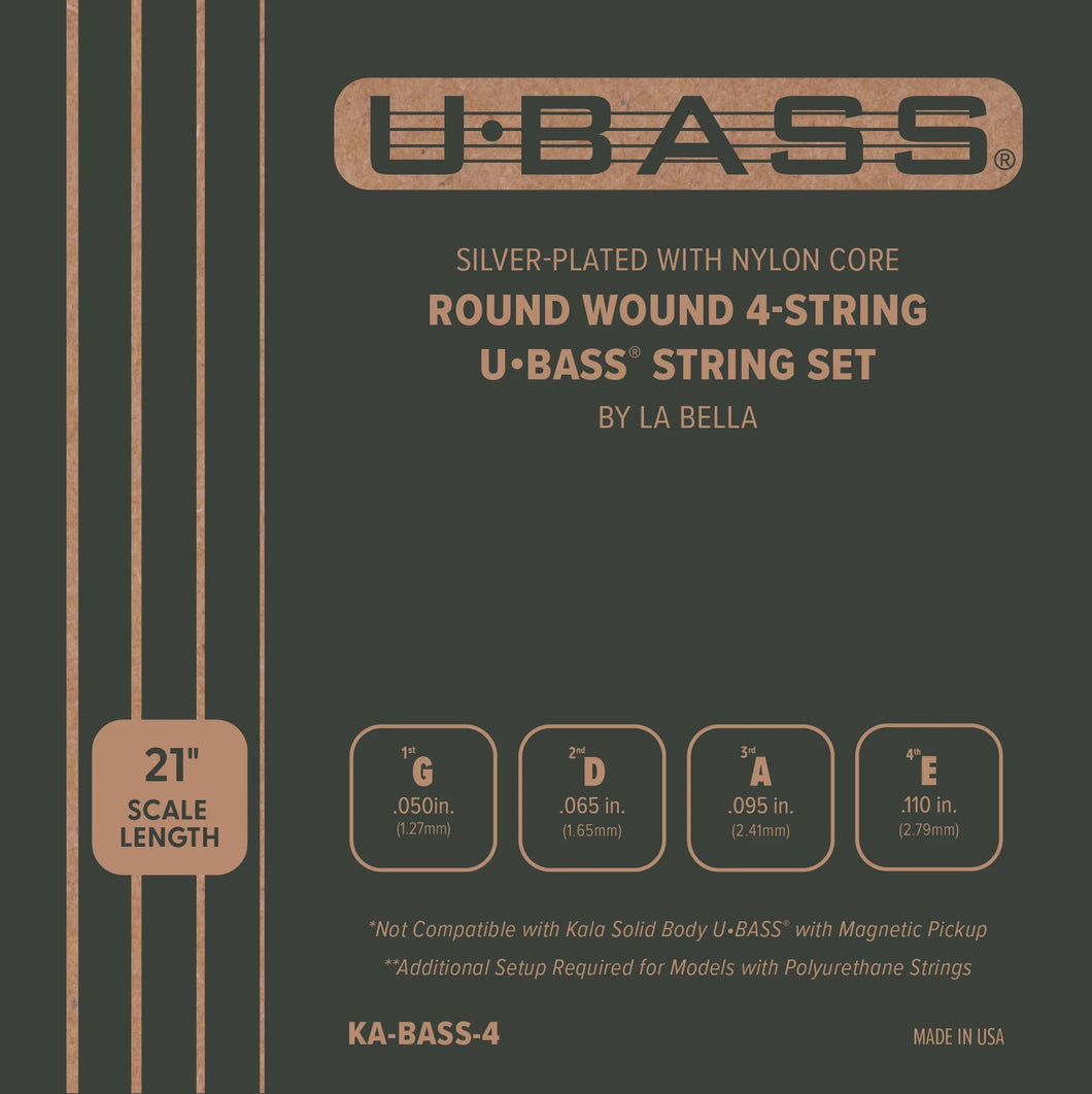 Kala KA Bass 4 UBASS Strings - Silver