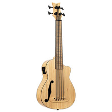 Load image into Gallery viewer, Ortega RUNAB-UB Bamboo Series 4-String Short Scale Ukulele Bass - Natural
