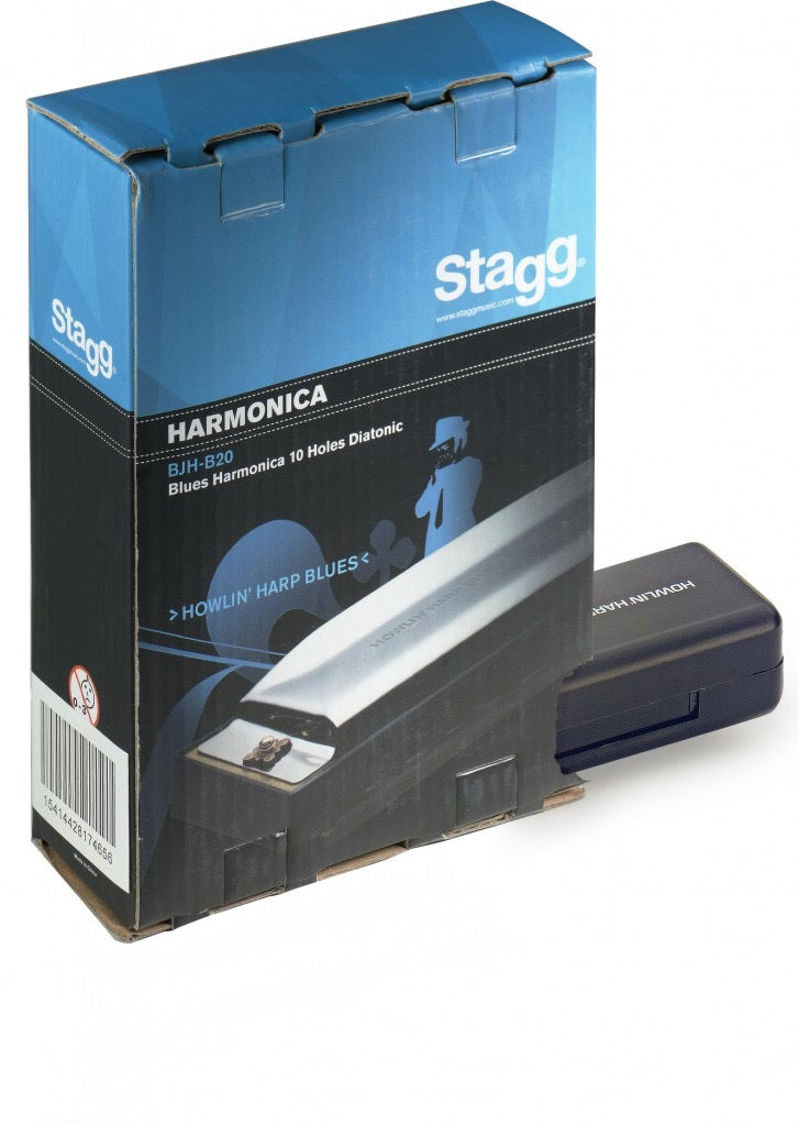 Stagg Blues Harmonica 20 Hole - E Major