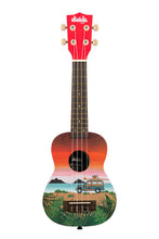 Load image into Gallery viewer, Kala UK-SURFARI Ukadelic Graphic Top Series Soprano Ukulele - Surfari
