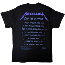 Load image into Gallery viewer, Metallica Unisex T-shirt: Ride the Lightning Track
