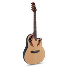 Load image into Gallery viewer, Ovation CE44 Celebrity Elite Mid-Cutaway Electro Acoustic Roundback Guitar - Natural

