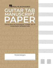 Load image into Gallery viewer, Guitar TAB Manuscript Paper

