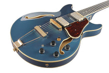 Load image into Gallery viewer, Ibanez AMH90 Artcore Expressionist Semi-Hollow - Prussian Blue Metallic
