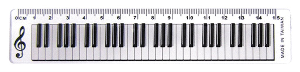 15cm Ruler - Keyboard