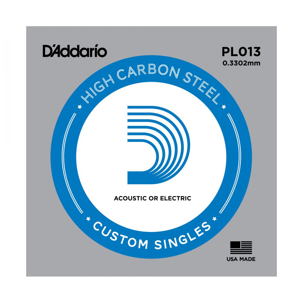 D'Addario .013 Gauge Acoustic & Electric Singles x5
