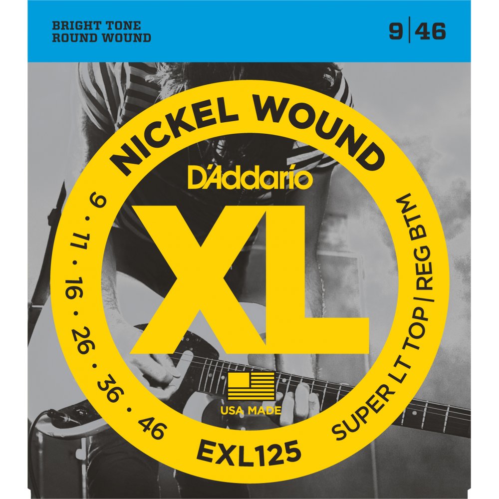 D'Addario XL 9-46 Electric Guitar Strings - EXL125