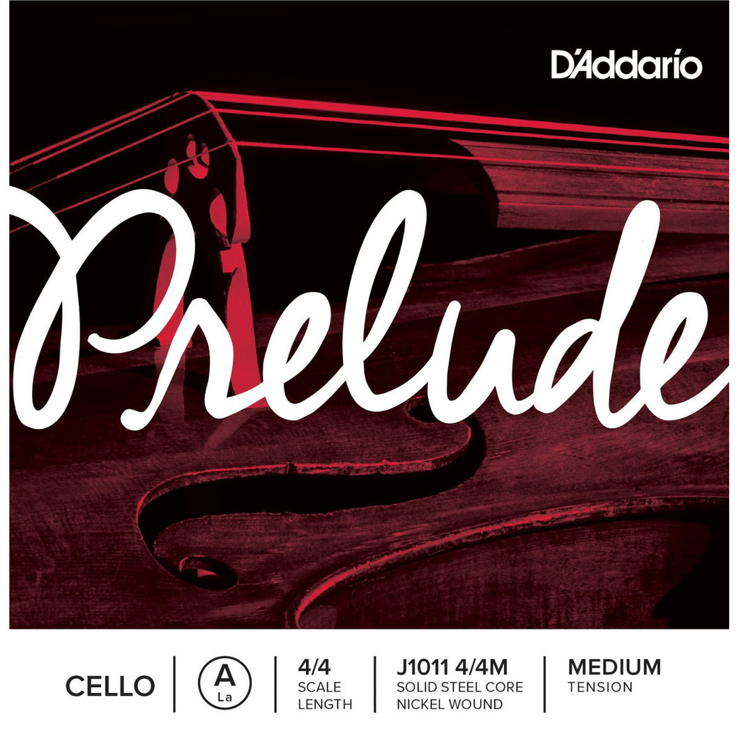 D'Addario Prelude Single Cello String - A