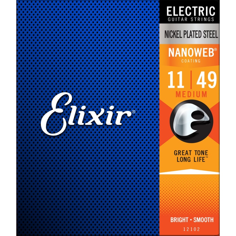 Elixir Nanoweb Electric 11-49 Electric Guitar Strings - 12102