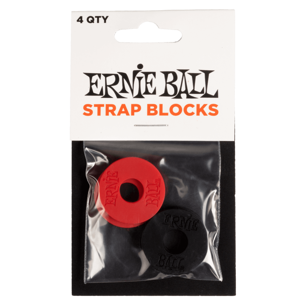 Ernie Ball Strap Blocks - Red & Black