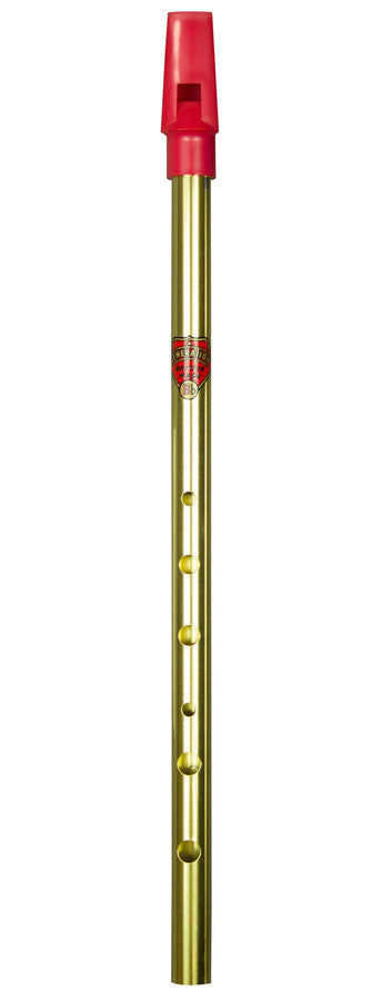 Flageolet Brass Tin Whistle - Bb