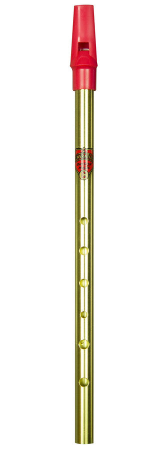 Flageolet Brass Tin Whistle - C