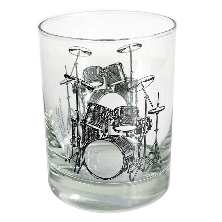 Glass Tumbler - Drum Kit