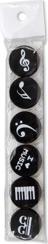 Music Note Magnets - 6 Pack