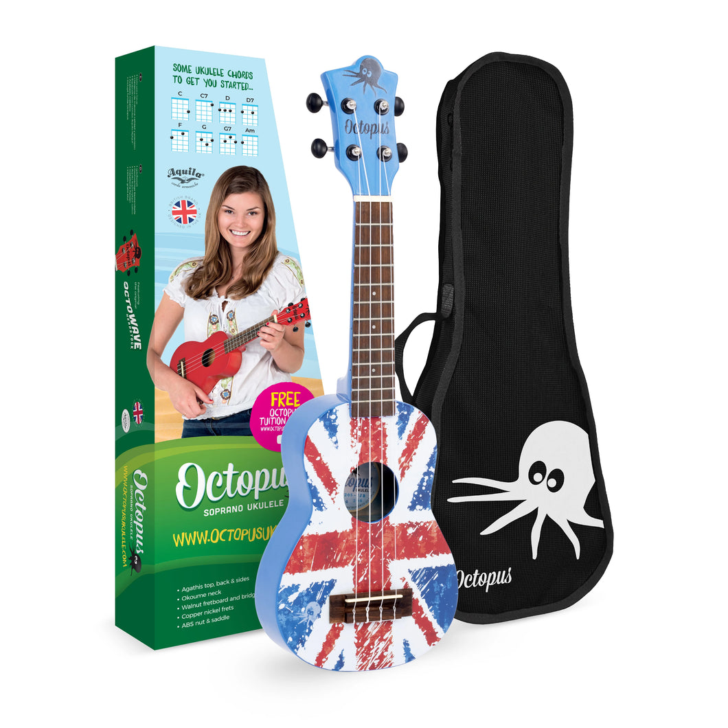 Octopus Academy Soprano Ukulele - Union Jack