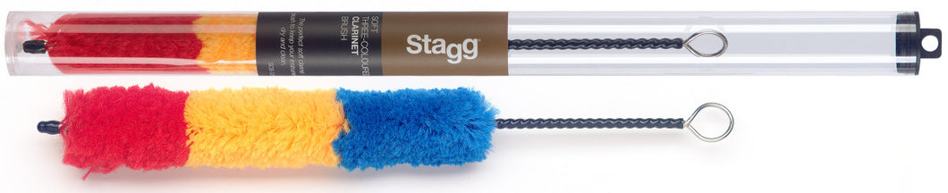 Stagg Soft Three-Coloured Clarinet Brush