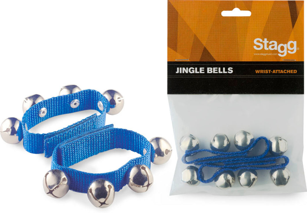Stagg Pair of Small Wrist Bells - Blue