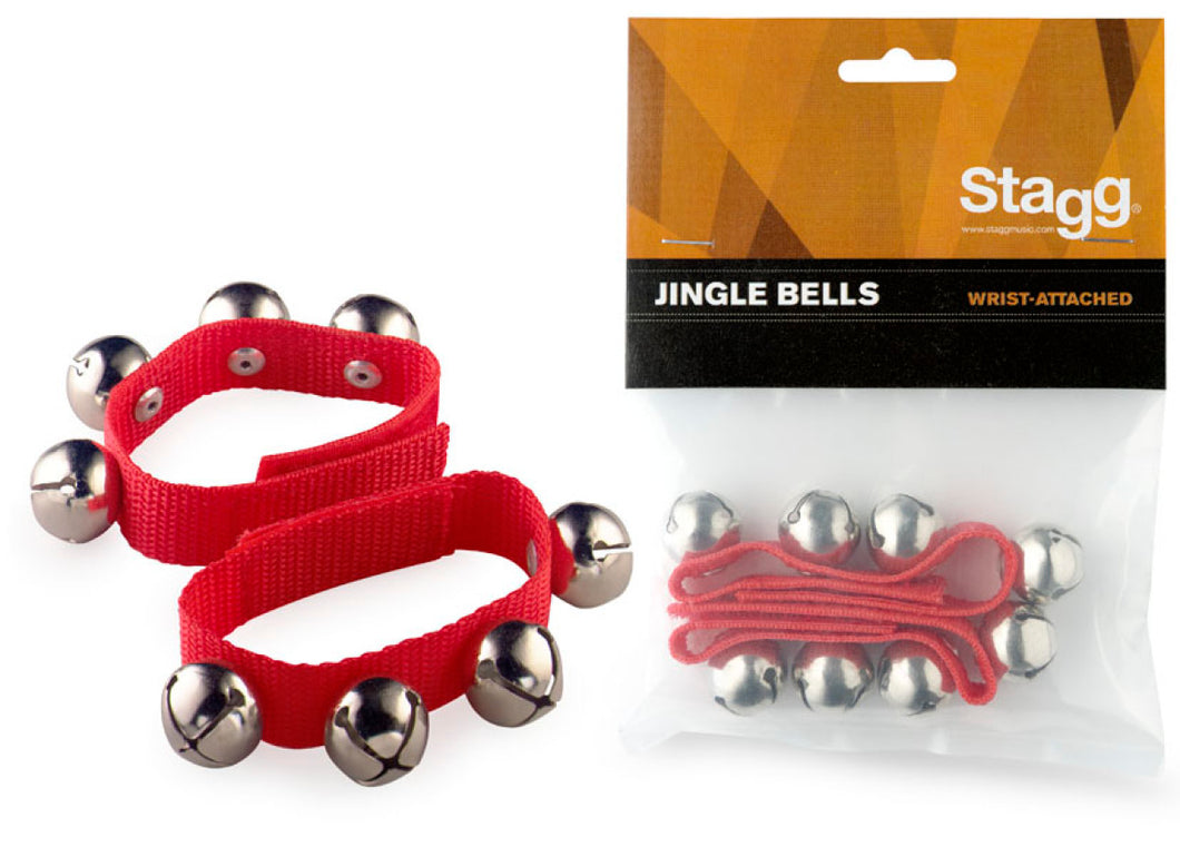 Stagg Pair of Small Wrist Bells - Red