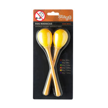 Load image into Gallery viewer, Stagg Large Plastic Egg Maracas - Yellow

