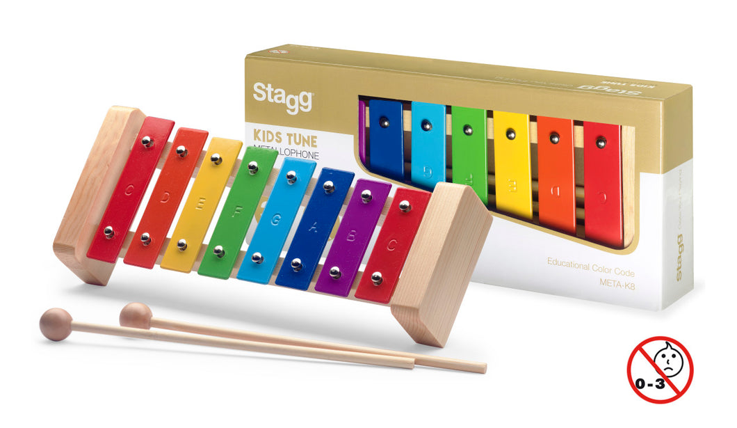 Stagg Metallophone 8 Rainbow Keys