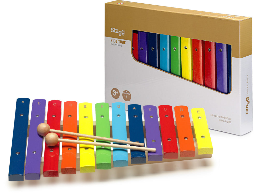 Stagg Xylophone 12 Keys Rainbow Keys