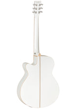 Load image into Gallery viewer, Tanglewood Winterleaf Blonde Super Folk Cutaway Electro Acoustic - Whitsunday White Gloss
