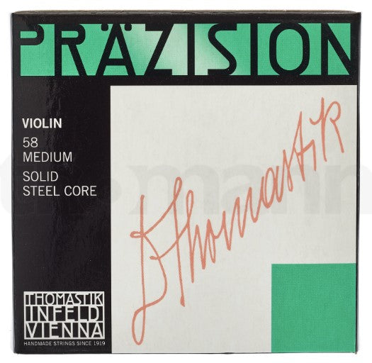 Thomastik Prazision Medium Tension 4/4 Size Violin Strings - 58