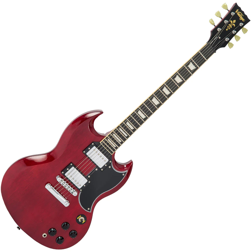 Vintage VS6 Reissued Electric Guitar - Cherry Red