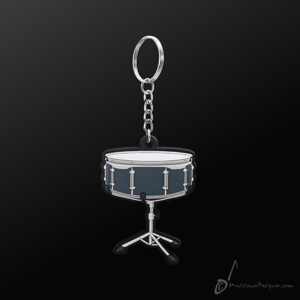Snare Drum Instrument Keyring
