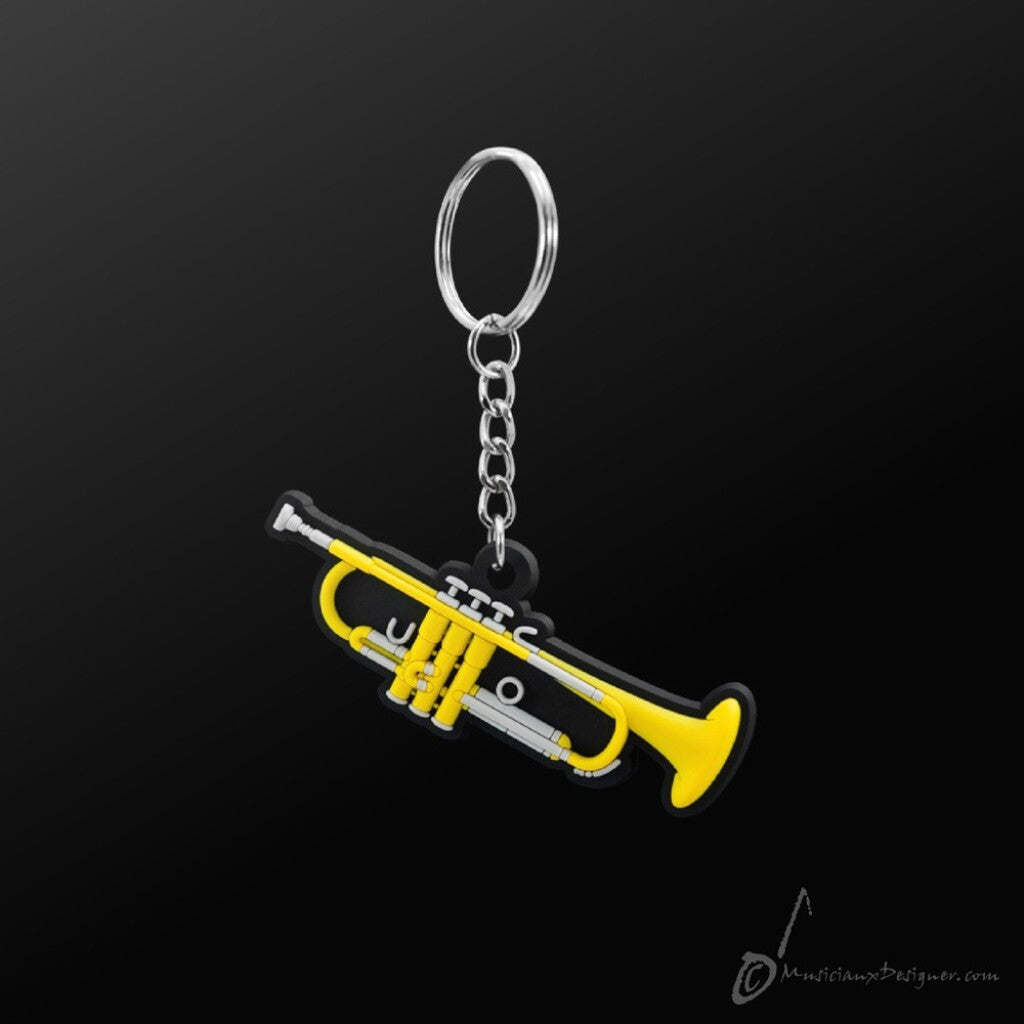 Trumpet Instrument Keyring