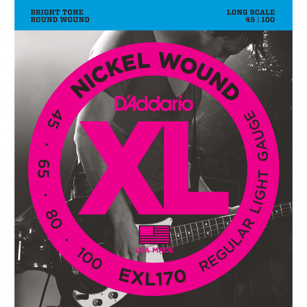 D'Addario XL 4-String Bass Strings 45-100 - EXL170