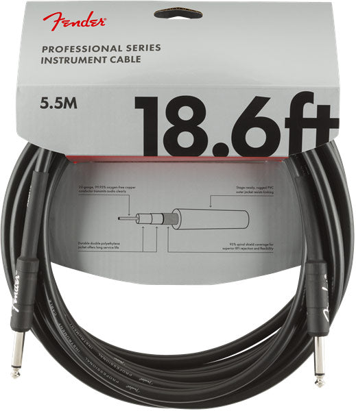 Fender Professional Series 18ft Straight Instrument Cable