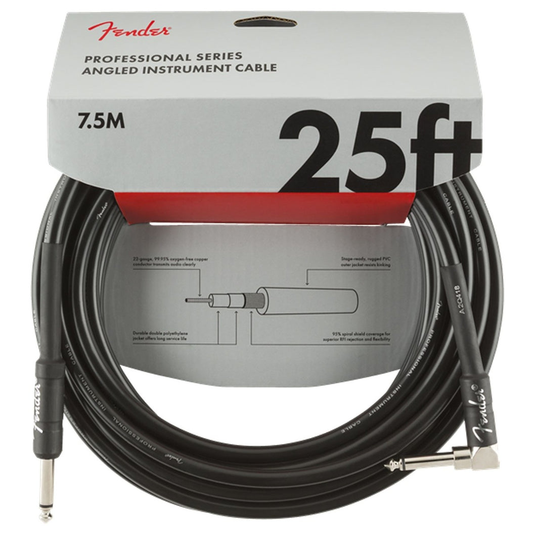 Fender Professional Series 25ft Angled Instrument Cable