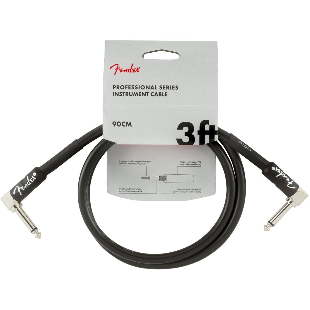 Fender Professional Series 3ft Straight Instrument Cable