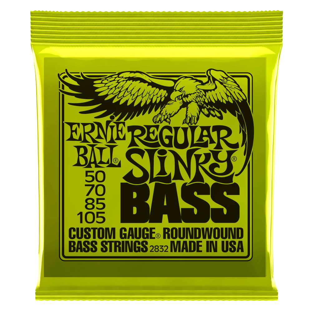 Ernie Ball 4-String Bass Strings Regular Slinky 50-105 - 2832